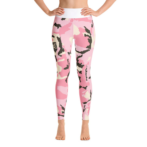 Pocketed Pink Camo Leggings