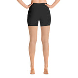 Pocketed Black Yoga Shorts